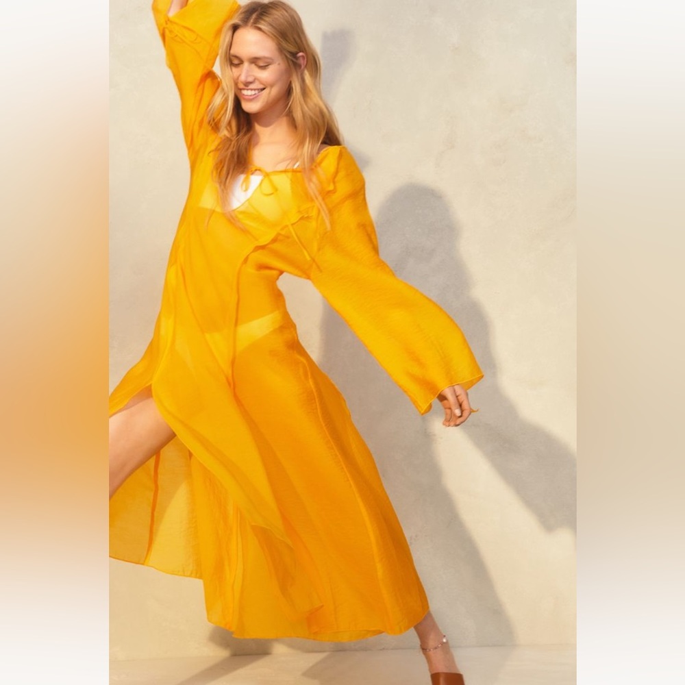 NWT H&M Voluminous Linen Dress